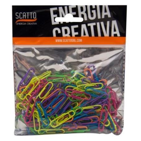 CONF150PZ FERMAGLI 28MM COL.FLUO (145S)