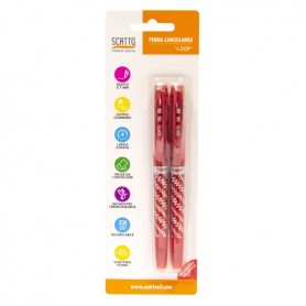 CF2 PENNE CANCELLABILI COL.ROSSO BL (598-02)