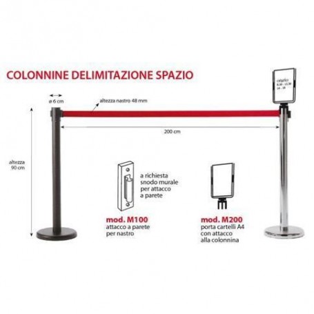 KIT COLONNINA CR COMPL.NASTRO ROSSA (KIT612CR480-RO)