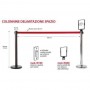 KIT COLONNINA CR COMPL.NASTRO ROSSA (KIT612CR480-RO)