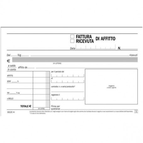 CF5 RICEV-FATT 50/50 AFFITTO RIC (DU1612C0000)