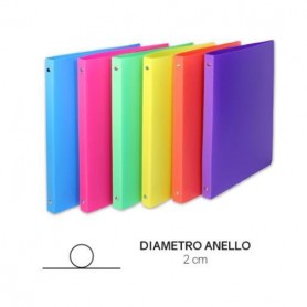 RACC. 4 ANELLI IN PP DIAM16 COL.ASS (341-ASS)