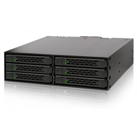 Icy Dock MB996SP-6SB pannello drive bay Nero (MB996SP-6SB)