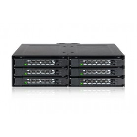 Icy Dock MB608SP-B pannello drive bay Nero (MB608SP-B)