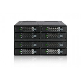 Icy Dock MB508SP-B pannello drive bay 2x 5,25" Pannello portante Nero (MB508SP-B)