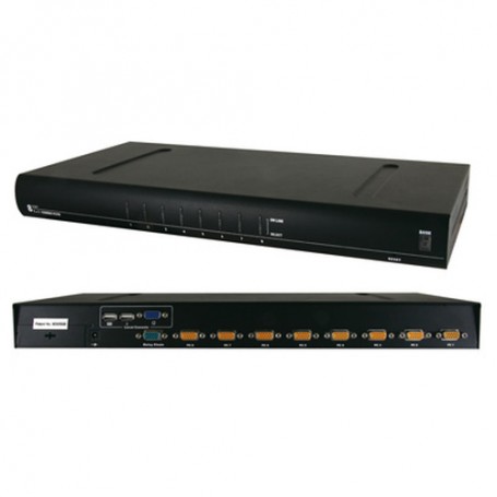 ROLINE 19" KVM - 8 PCs switch per keyboard-video-mouse (kvm) Nero (14.99.3222)