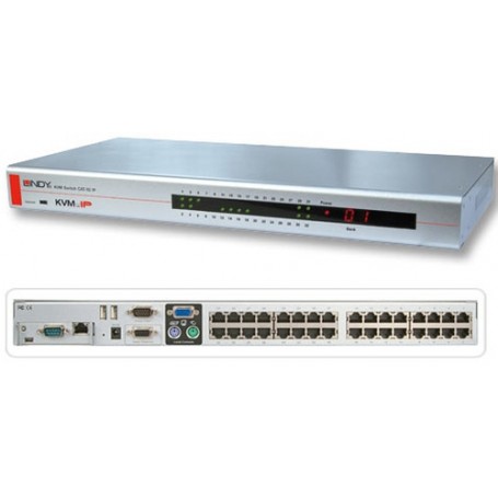 Lindy 39631 switch per keyboard-video-mouse (kvm) Argento (39631)