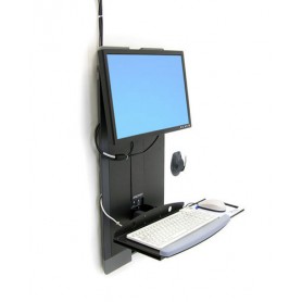 Ergotron StyleView® Vertical Lift, High Traffic Areas 61 cm (24") Nero (60-593-195)