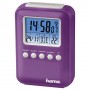 Hama "Fashion" Radio Controlled Alarm Clock Sveglia digitale Porpora (00104957)
