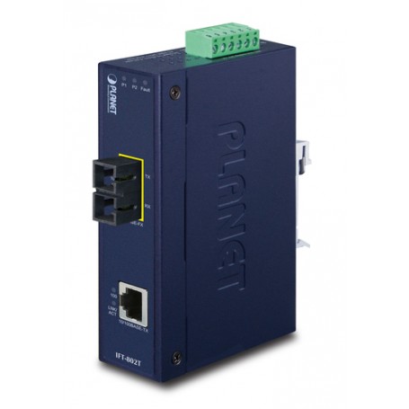PLANET IFT-802T convertitore multimediale di rete 200 Mbit/s 1310 nm Blu (IFT-802T)