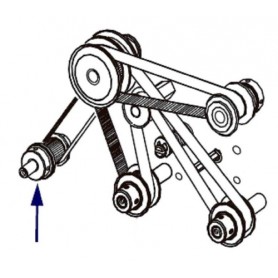 Zebra Kit Intermediate Pulley & Platen Pulley (43766M)