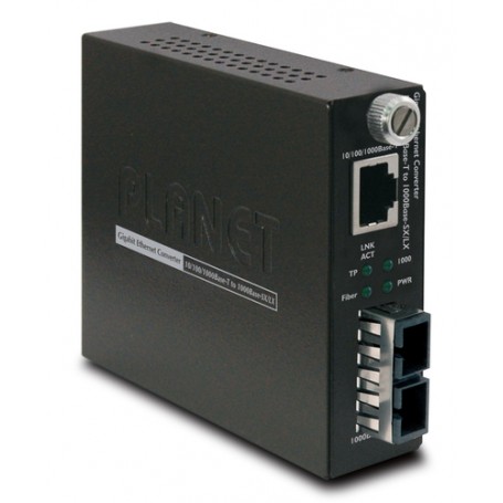 PLANET GST-802S convertitore multimediale di rete 2000 Mbit/s 1310 nm Modalità singola Nero (GST-802S)