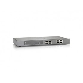 LevelOne GEP-1621 switch di rete Non gestito Gigabit Ethernet (10/100/1000) Supporto Power over Ethernet (PoE) Grigio (GEP-1621)