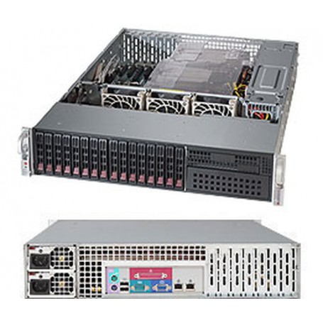 Supermicro SuperServer 2028R-C1R4+ Intel® C612 LGA 2011 (Socket R) Armadio (2U) Nero (SYS-2028R-C1R4+)