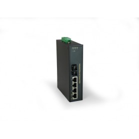LevelOne IFP-0503 switch di rete Non gestito Fast Ethernet (10/100) Supporto Power over Ethernet (PoE) Nero (IFP-0503)