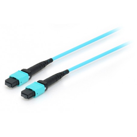 Equip 25555607 cavo a fibre ottiche 10 m MTP OM4 Ciano (25555607)