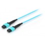 Equip 25555807 cavo a fibre ottiche 20 m MTP OM4 Ciano (25555807)