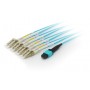 Equip 25556807 cavo a fibre ottiche 20 m MTP 4x LC OM4 Ciano (25556807)