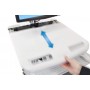Ergotron StyleView Alluminio, Grigio, Bianco Pannello piatto Carrello multimediale (SV44-1211-2)