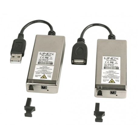 Lindy 42702 moltiplicatore di rete Ricevitore e trasmettitore di rete Grigio (42702)