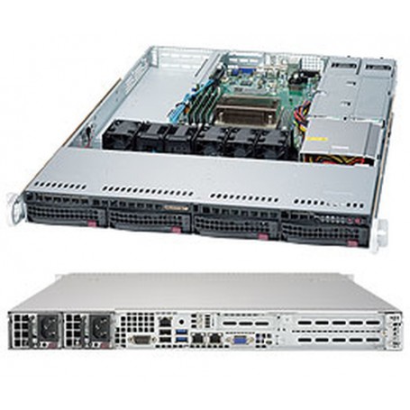 Supermicro 5019S-WR Intel® C236 LGA 1151 (Presa H4) Rack (1U) Nero (SYS-5019S-WR)