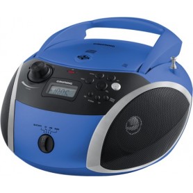 Grundig GRB 3000 BT Digitale 3 W Nero, Blu, Argento (GPR1100)