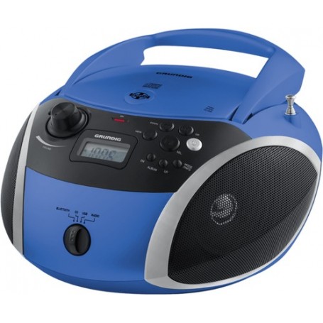 Grundig GRB 3000 BT Digitale 3 W Nero, Blu, Argento (GPR1100)