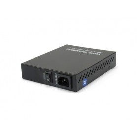 LevelOne GVM-1000 convertitore multimediale di rete 1000 Mbit/s Nero (GVM-1000)