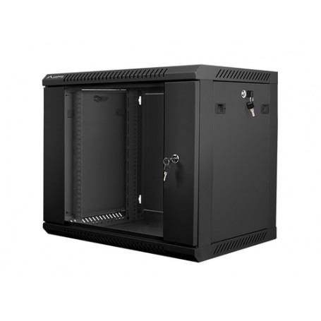 Lanberg WF01-6409-10B rack 9U Da parete Nero (WF01-6409-10B)