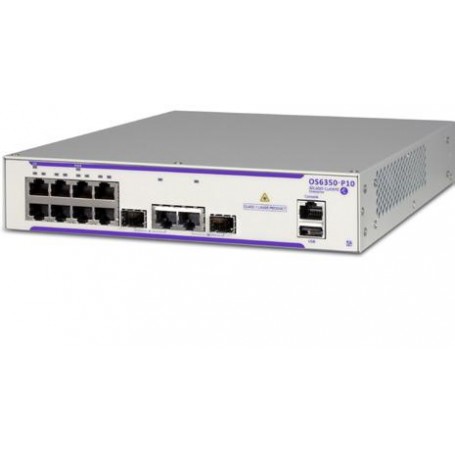 Alcatel OmniSwitch 6350 Gestito L3 Gigabit Ethernet (10/100/1000) Supporto Power over Ethernet (PoE) 1U Bianco (OS6350-P10)