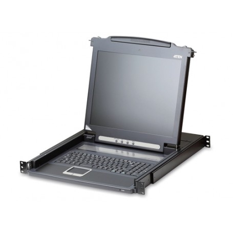Aten CL1000M switch per keyboard-video-mouse (kvm) Montaggio rack Nero (CL1000M-ATA-2XK06SG)