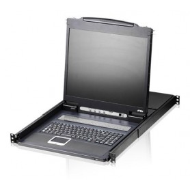 Aten CL1308N, UK switch per keyboard-video-mouse (kvm) Montaggio rack Nero (CL1308N-ATA-2XK06UG)