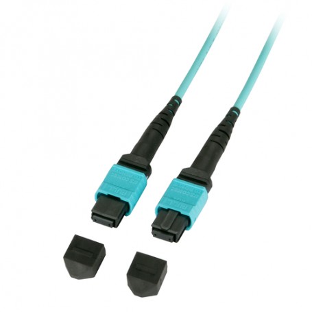 Lindy MTP (MPO) 50m cavo a fibre ottiche MPO/MTP OM3 Nero, Turchese (46983)
