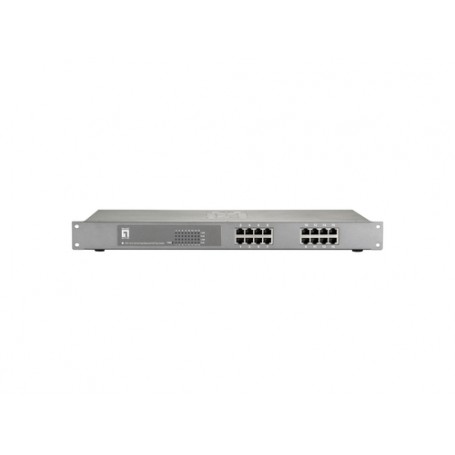LevelOne FEP-1612W120 switch di rete Fast Ethernet (10/100) Supporto Power over Ethernet (PoE) Grigio (FEP-1612W120)