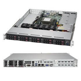 Supermicro SuperServer 1019P-WTR Intel C622 LGA 3647 (Socket P) Rack (1U) Nero (SYS-1019P-WTR)