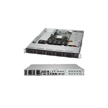 Supermicro SuperServer 1019P-WTR Intel C622 LGA 3647 (Socket P) Rack (1U) Nero (SYS-1019P-WTR)