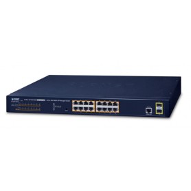 PLANET GS-4210-16P2S switch di rete Gestito L2/L4 Gigabit Ethernet (10/100/1000) Supporto Power over Ethernet (P (GS-4210-16P2S)
