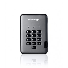 iStorage diskAshur PRO2 disco rigido esterno 5000 GB Nero, Grafite (IS-DAP2-256-5000-C-G)