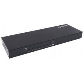 Manhattan 152785 switch per keyboard-video-mouse (kvm) Montaggio rack Nero (152785)