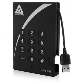 Apricorn A25-3PL256-1000 disco rigido esterno 1000 GB Nero (A25-3PL256-1000)