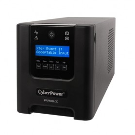 CyberPower PR750ELCD gruppo di continuità (UPS) 0,75 kVA 675 W 6 presa(e) AC (PR750ELCD)