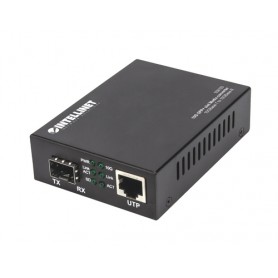 Intellinet 508193 convertitore multimediale di rete 10000 Mbit/s Nero (508193)