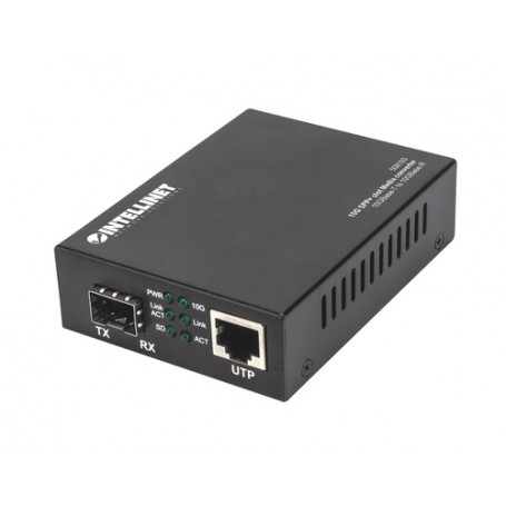 Intellinet 508193 convertitore multimediale di rete 10000 Mbit/s Nero (508193)