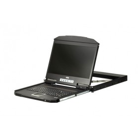 ATEN CL3700NW console a rack 47 cm (18.5") 1920 x 1080 Pixel Metallo, Plastica Nero 1U (CL3700NW-ATA-XG)