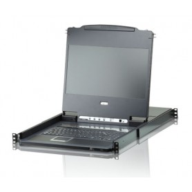 Aten CL6708MW switch per keyboard-video-mouse (kvm) Montaggio rack Nero (CL6708MW-ATA-2XK06A1G)