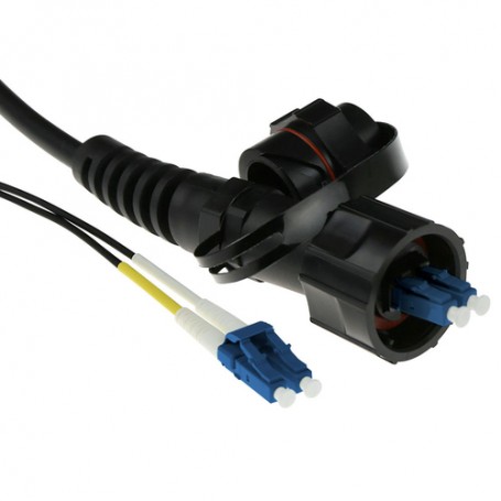 ACT RL7350 cavo a fibre ottiche 50 m 2x LC 2x LC ODVA OS2 Nero (RL7350)