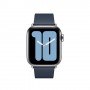 Apple MXPD2ZM/A accessorio per smartwatch Band Blu Pelle (MXPD2ZM/A)