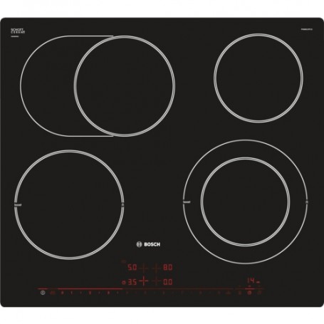 Bosch PKN601DP1D piano cottura Nero Da incasso Ceramica 4 Fornello(i) (PKN601DP1D)