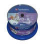 Verbatim DVD+R Wide Inkjet Printable No ID Brand 4,7 GB 50 pz (43512)