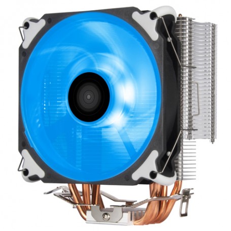 Silverstone AR12 RGB Processore Refrigeratore 12 cm Nero, Acciaio inossidabile, Bianco (SST-AR12-RGB)
